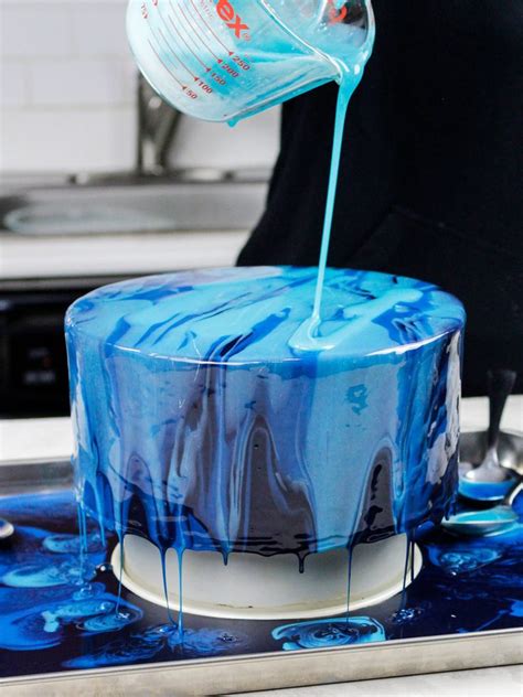 Blue Mirror Glaze Cake Recipe Step By Step Video Tutorial Recipe