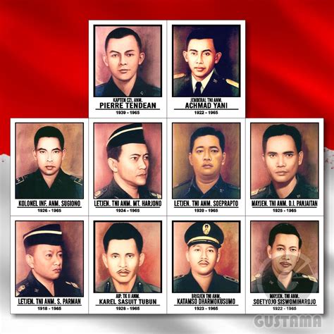 jual poster pahlawan revolusi lengkap  cm isi  lembar
