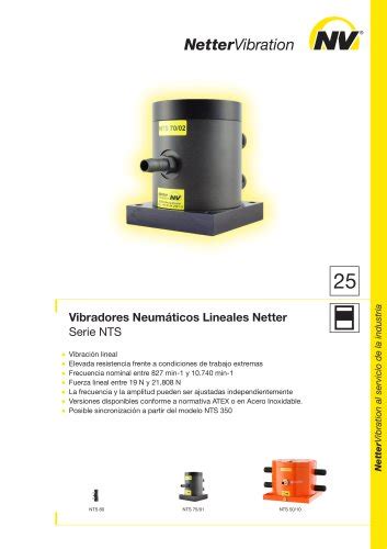 Series Ntp Netter Vibration Cat Logo Pdf Documentaci N T Cnica