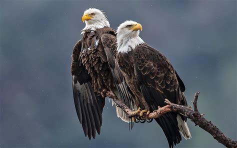 Download Wallpapers Bald Eagle Birds Of Prey North America Usa Symbol Eagle Bald Eagle On A