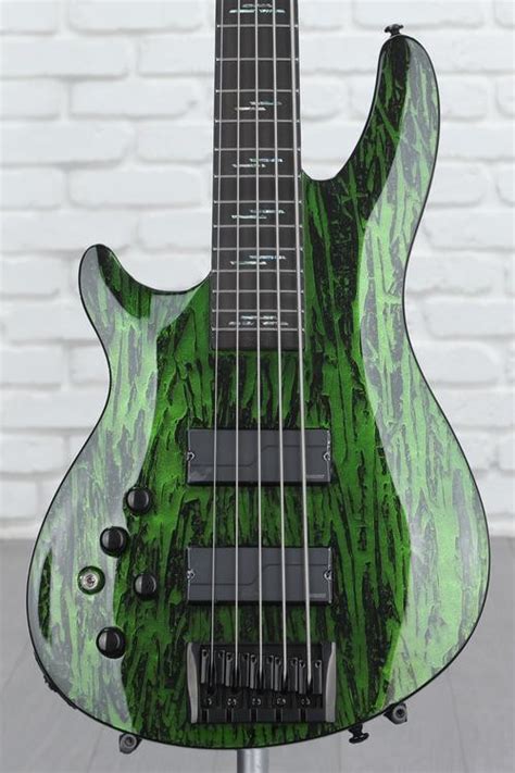 Schecter C 5 Bass Silver Mountain Left Handed Toxic Venom Sweetwater