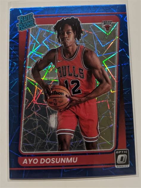 Ayo Dosunmu Panini Donruss Optic Blue Velocity Prizm Rc