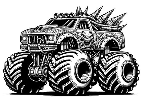 Monster Truck Ausmalbilder Gratis Ausmalbilder F R Kinder