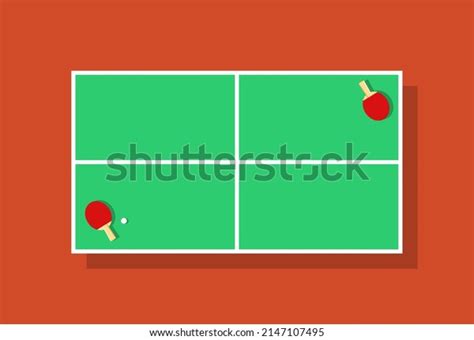 Graphic Table Tennis Room Over Royalty Free Licensable Stock