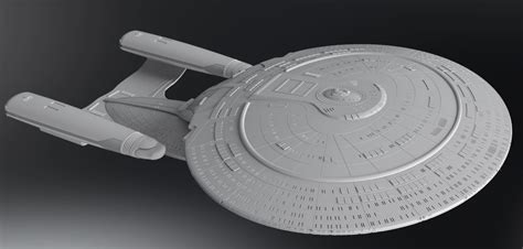 Enterprise D scale model 3D model 3D printable | CGTrader