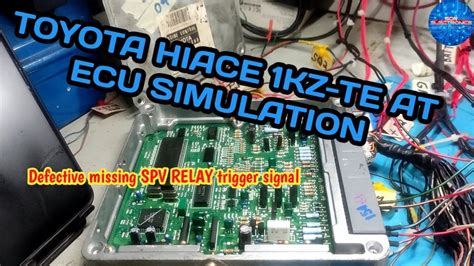 Toyota Kz Te At Ecu Simulation Missing Spv Relay Trigger Signal