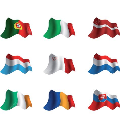 Flags Of Eu Countries Sign Netherlands European Vector Sign