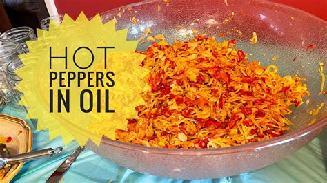 Hot Peppers In Oil YouTube