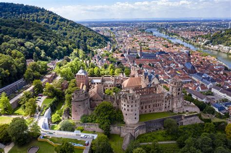 Deutschland Baden W Rttemberg Heidelberg Luftaufnahme Des