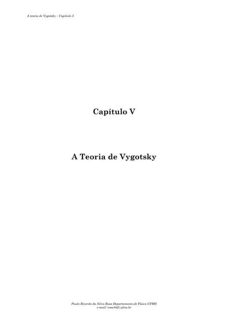 Teoria De Vygotsky Pdf