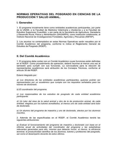 Reglamento Posgrado Pdf