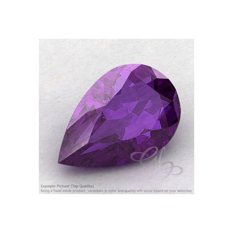 African Amethyst Pear Shape Calibrated Gemstones