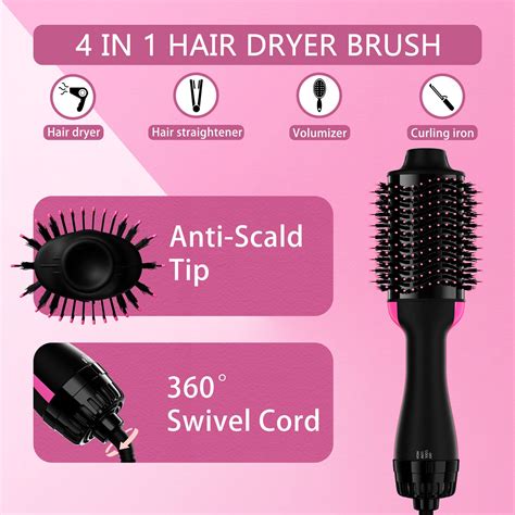 Hair Dryer Brush Blow Dryer Brush In One 4 In 1 Styling Tools Blow Dryer With Ceramic Oval