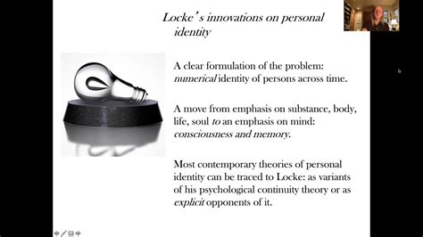 Locke On Personal Identity Lecture Youtube