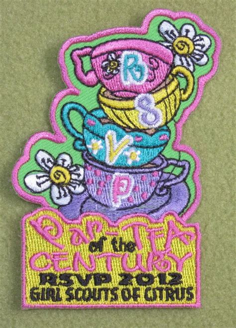 Girl Scouts Citrus Council 100th Anniversary Patch Rsvp Par Tea Of The