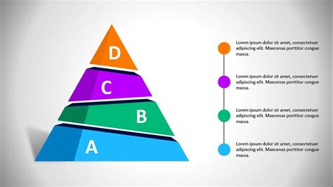 Animated 3d Pyramid Template In Powerpoint 4 Step Infographic Pyramid