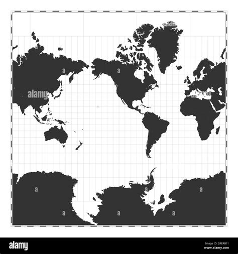 Mercator Map Black And White