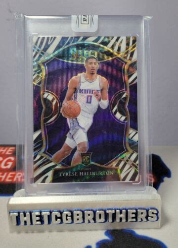 2020 21 Select Tyrese Haliburton Concourse Zebra Prizm SP Rookie RC 72