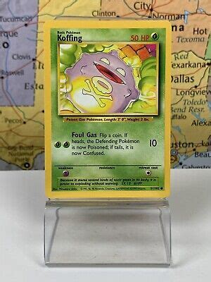 SHIPS SAME DAY Koffing 51 102 Common Base Set Pokemon Card 1999 NM EBay