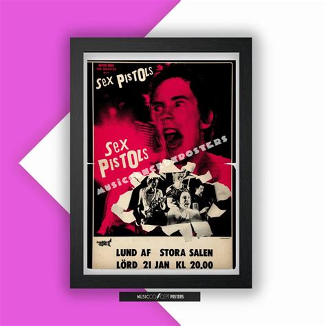 Sex Pistols Concert Poster Music Poster Punk Pop Rock Roll Vintage