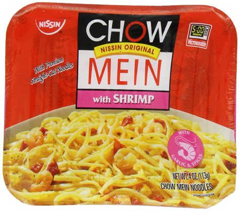 Nissin® Premium Chow Mein Noodles With Shrimp 4 Oz Tray La Comprita