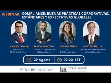 Webinar Compliance Buenas Pr Cticas Corporativas Est Ndares Y