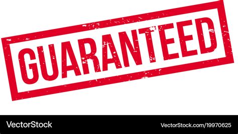 Guaranteed Rubber Stamp Royalty Free Vector Image