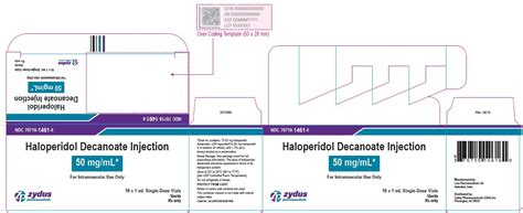 Haloperidol Decanoate Injection Fda Prescribing Information Side