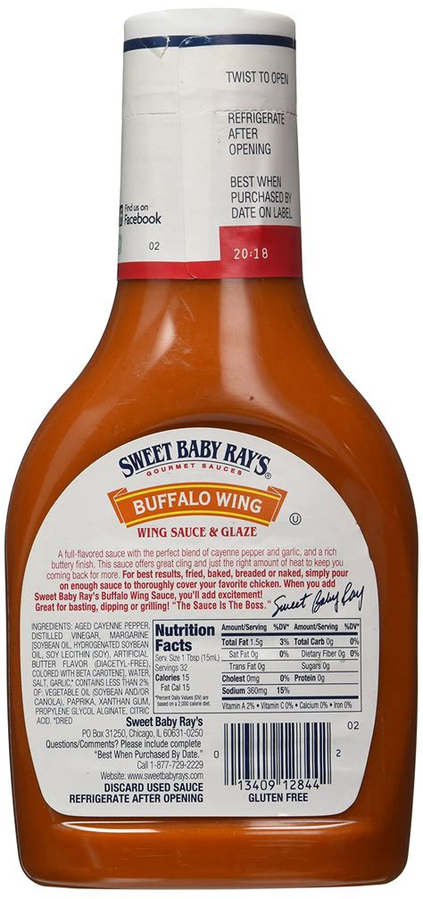 Sweet Baby Rays Marinade And Sauce Buffalo Wing 16 Oz Buy Online In