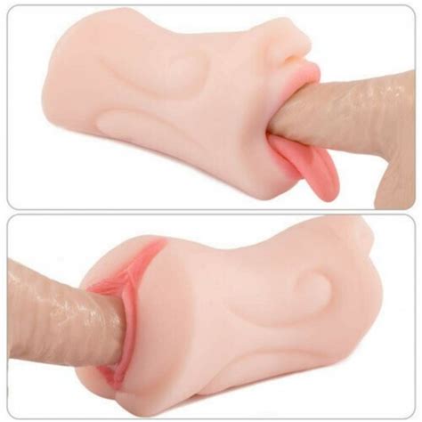 POCKET SILICONE PUSSY REALISTIC MOUTH WITH D TEETH AND TONGUE THE NAUGHTY STORE