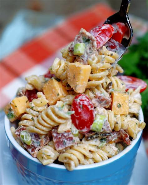 Bacon Tomato Pasta Salad Southern Discourse