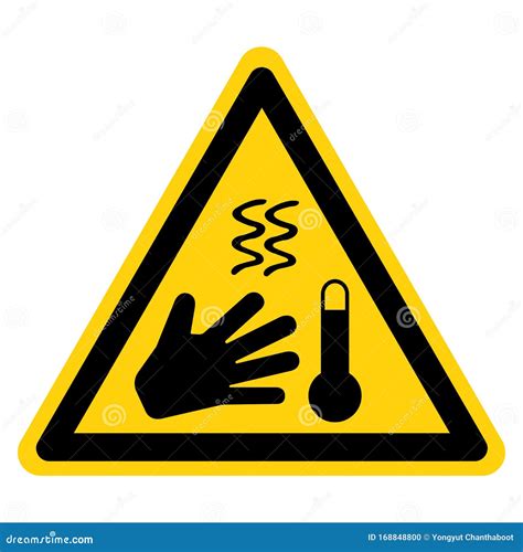 Caution Hot Surface Do Not Touch Symbol Sign Vector Illustration Isolate On White Background