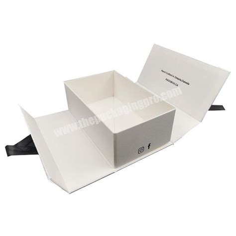 Custom Design Matte White Large Rigid Paper Cardboard Gift Packaging