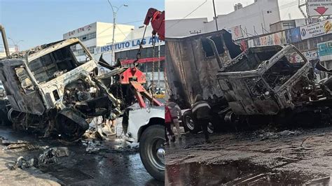 Tráiler choca y se incendia en Coacalco La Jornada Estado de México