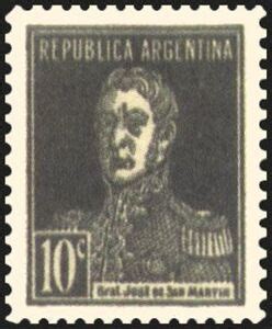 Stamp José Francisco de San Martin 1778 1850 Argentina General San