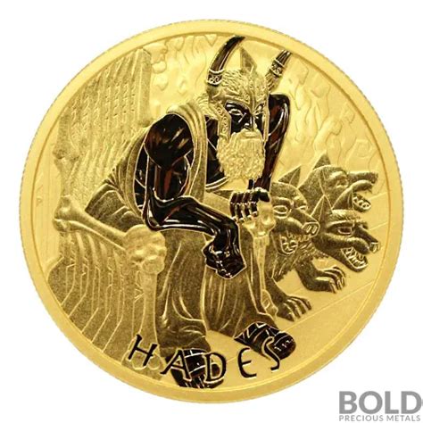 2021 Tuvalu Gods Of Olympus Hades 1 Oz Gold BU Gold 1OZ