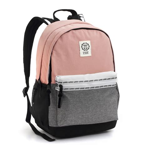 Mochila Feminina 17 Love Rosa E Cinza Seanite Mochilas Malas E Kits Escolares