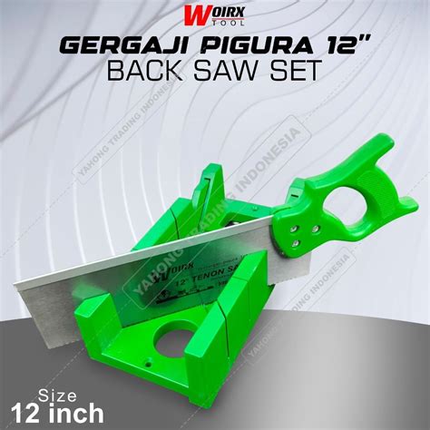 Jual Kode C Q Gergaji Pigura Mitre Box Potong Sudut Figura Back Saw Mm