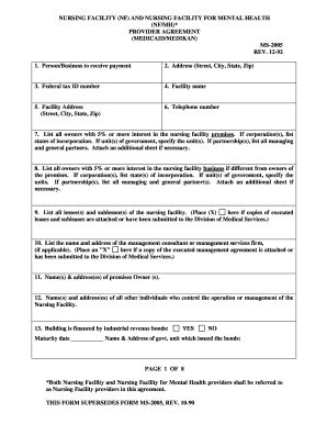 Fillable Online Aging Ks Medicaidmedikan Ms 2005 Form Fax Email Print