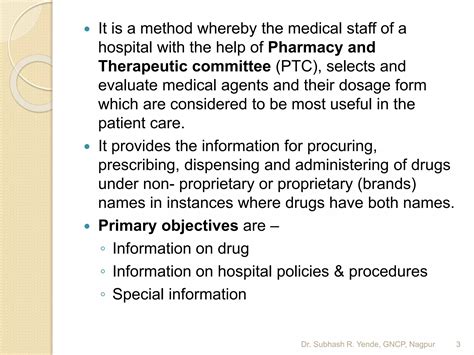 Hospital Formulary Ppt