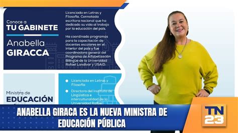 Anabella Giraca Es La Nueva Ministra De Educaci N P Blica Youtube