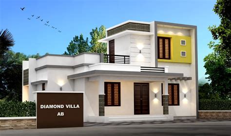 Sq Ft Bhk Contemporary Style Single Storey House And Plan Home