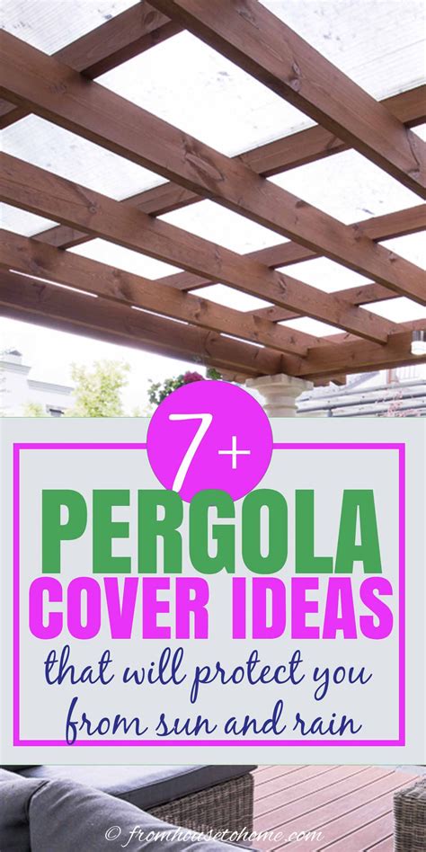 DIY Pergola Cover Ideas: 7 Ways To Protect Your Patio From Sun And Rain