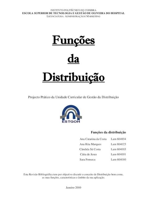 PDF Revisão bibliográfica As Funções da Distribuição DOKUMEN TIPS