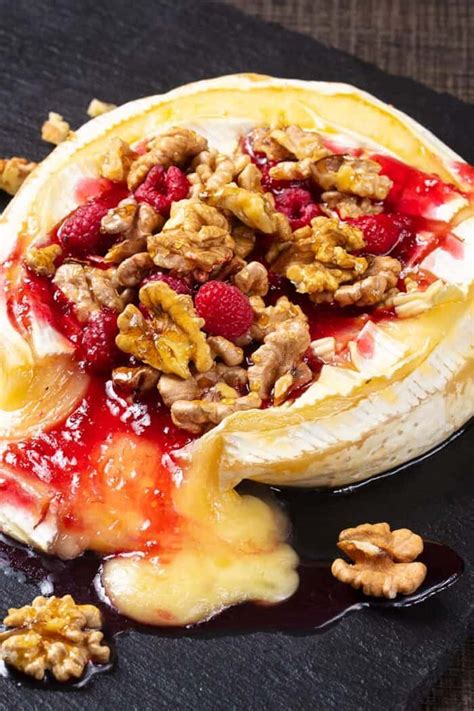 Walnut Raspberry Baked Brie The Kitchen Magpie