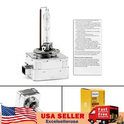 New For PHILIPS D3S XenStart HID XENON Headlight Bulb 42403C1 4200K USA