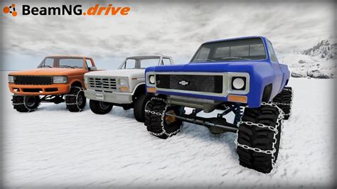 BEAMNG DRIVE MP CHEVY SQUAREBODY TAKES ON SNOWY OFFROAD TRAILS YouTube