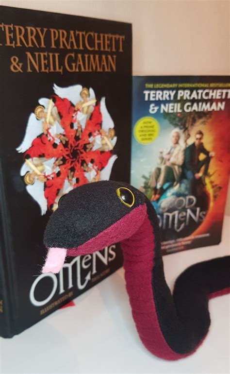 Good Omens Inspired Poseable Snake Crowley Plush Etsy