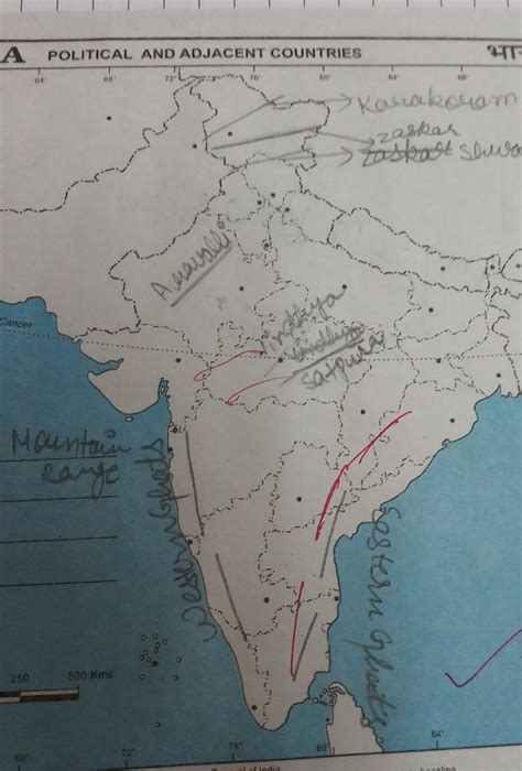 Vindhya Range On Map Of India Map Of India Vindhya Mountains Maps ...