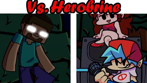 Friday Night Funkin Vs Herobrine Full Week Fnf Mod Hard Youtube